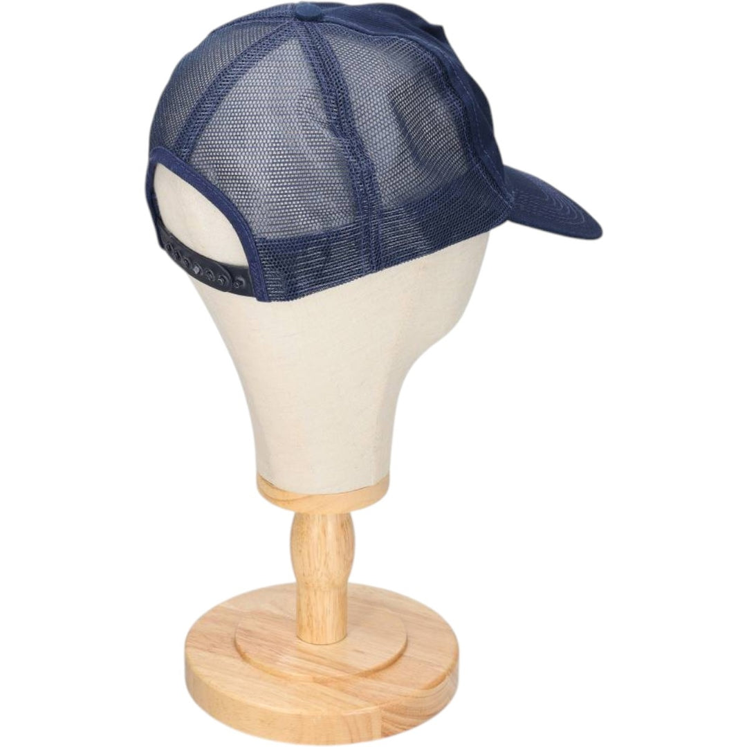 80s-90'S EMBLEMS AND CAPS Trucker Cap Mesh Cap Made in USA One Size Fits All Vintage unclear navy blue type Vintage Second Hand