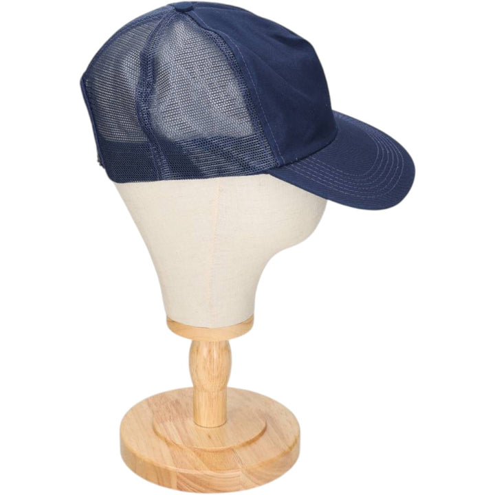 80s-90'S EMBLEMS AND CAPS Trucker Cap Mesh Cap Made in USA One Size Fits All Vintage unclear navy blue type Vintage Second Hand