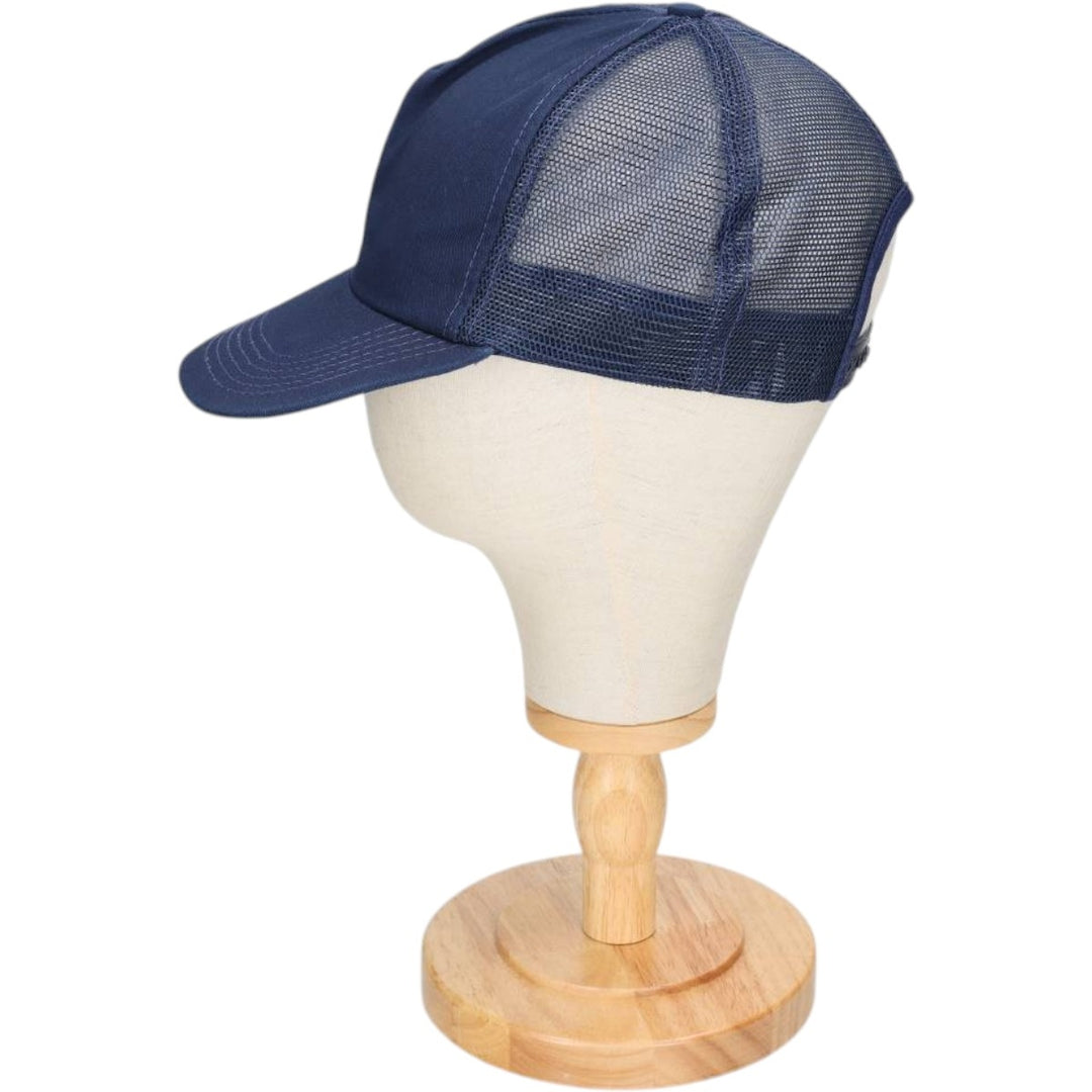 80s-90'S EMBLEMS AND CAPS Trucker Cap Mesh Cap Made in USA One Size Fits All Vintage unclear navy blue type Vintage Second Hand
