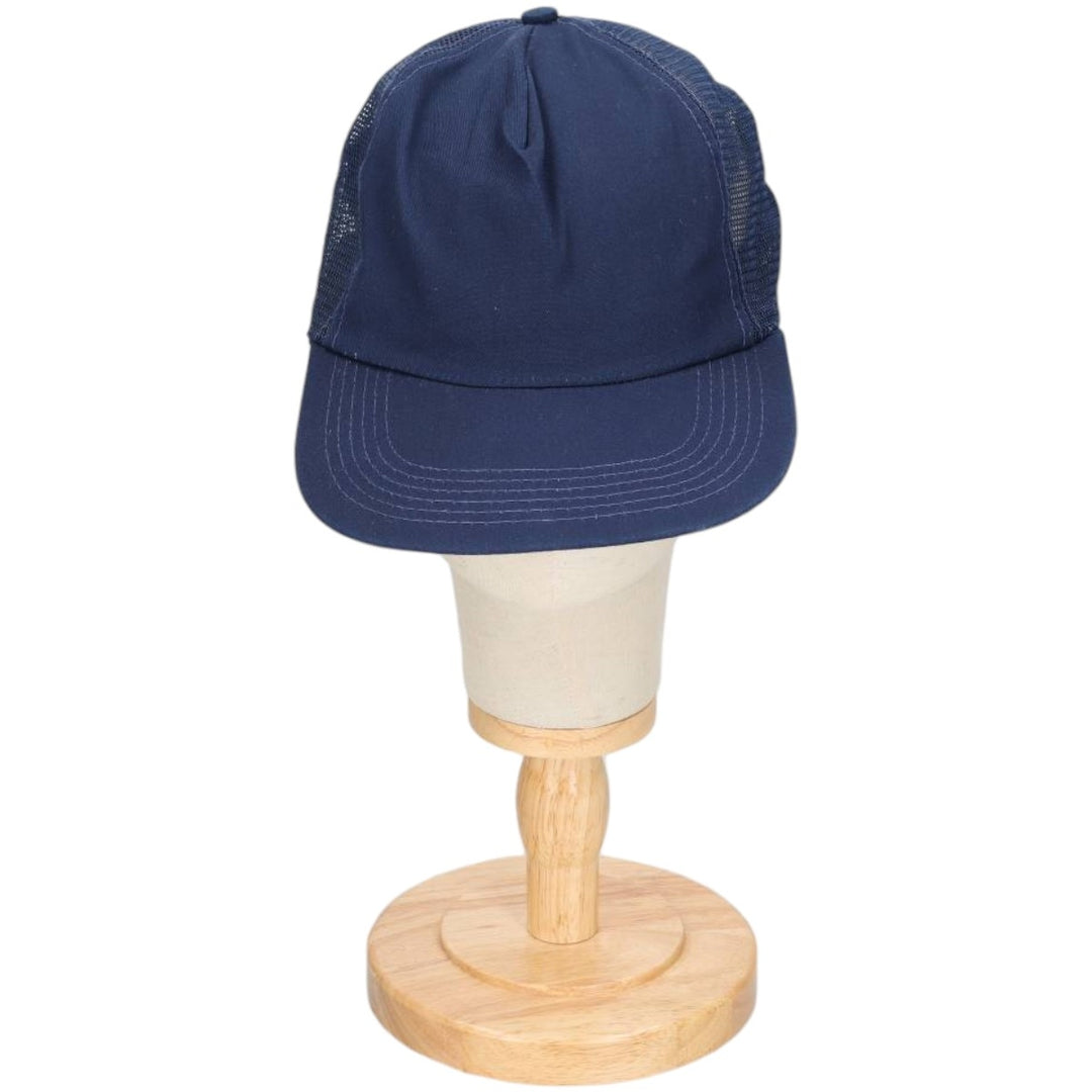 80s-90'S EMBLEMS AND CAPS Trucker Cap Mesh Cap Made in USA One Size Fits All Vintage unclear navy blue type Vintage Second Hand