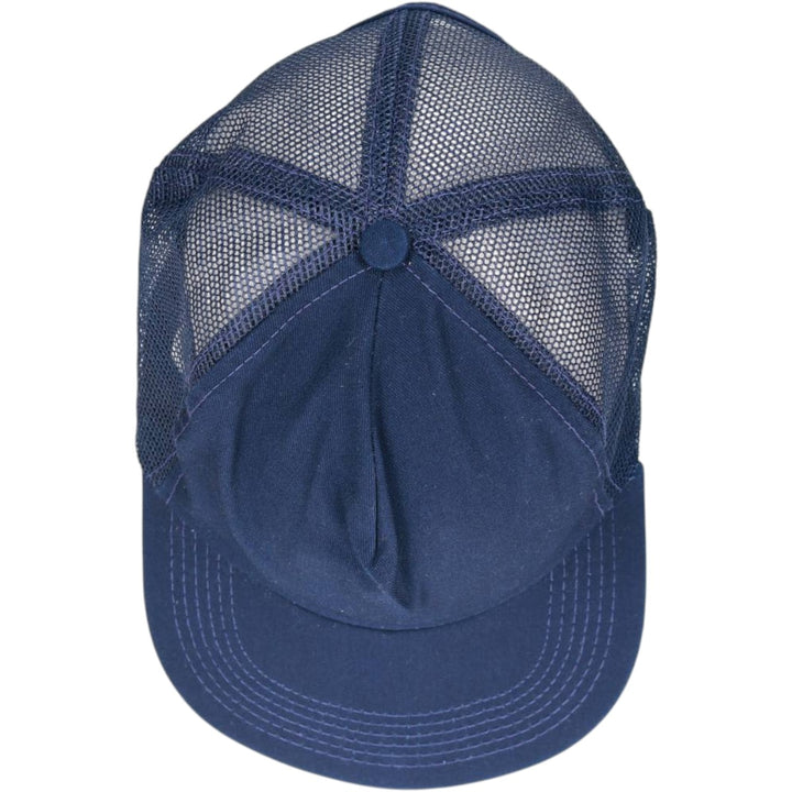 80s-90'S EMBLEMS AND CAPS Trucker Cap Mesh Cap Made in USA One Size Fits All Vintage unclear navy blue type Vintage Second Hand