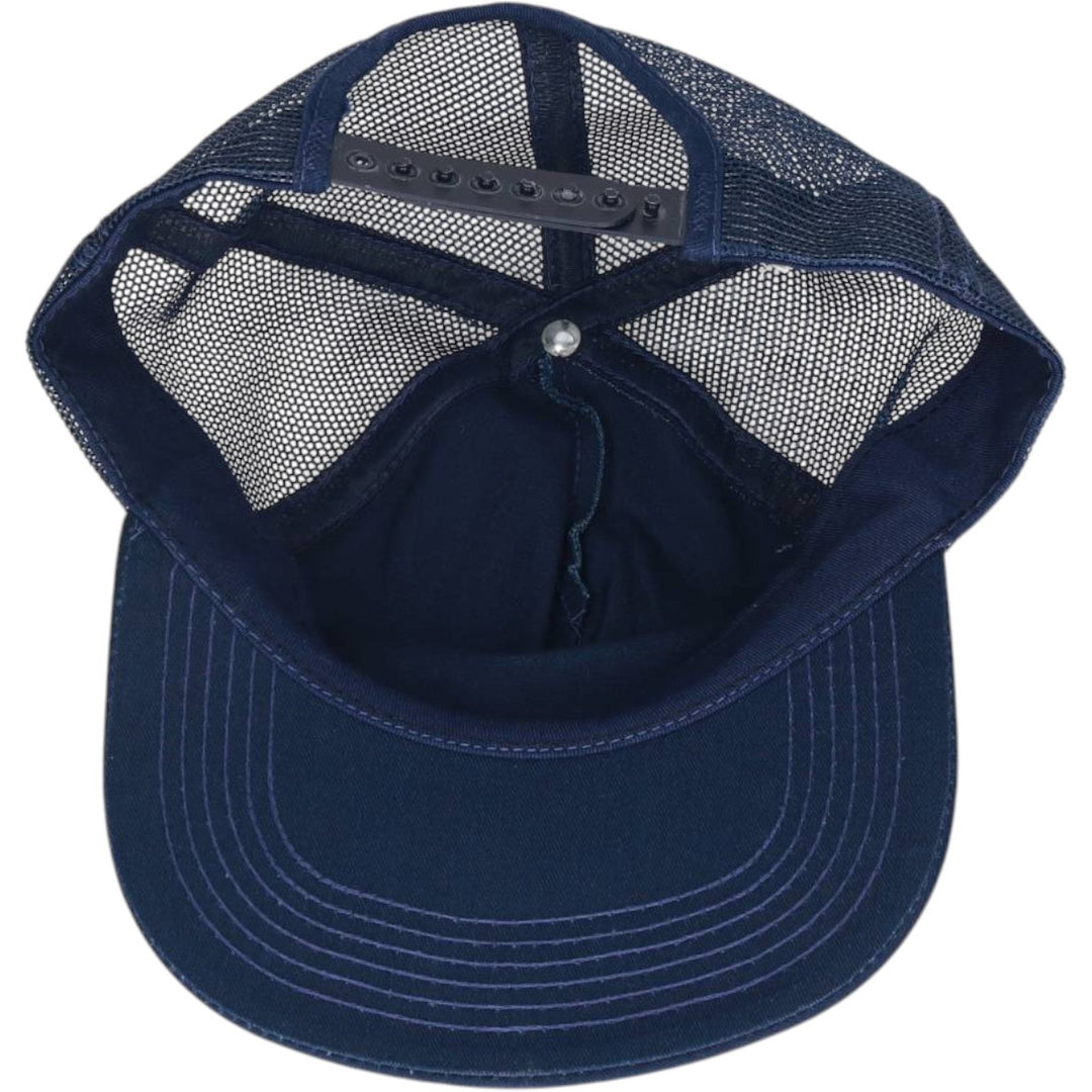 80s-90'S EMBLEMS AND CAPS Trucker Cap Mesh Cap Made in USA One Size Fits All Vintage unclear navy blue type Vintage Second Hand