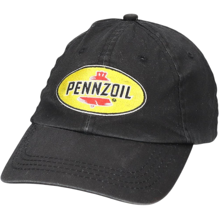 Pennzoil Advertising Baseball Cap, 6-Panel Cap, One Size Fits All unclear black type Vintage Second Hand