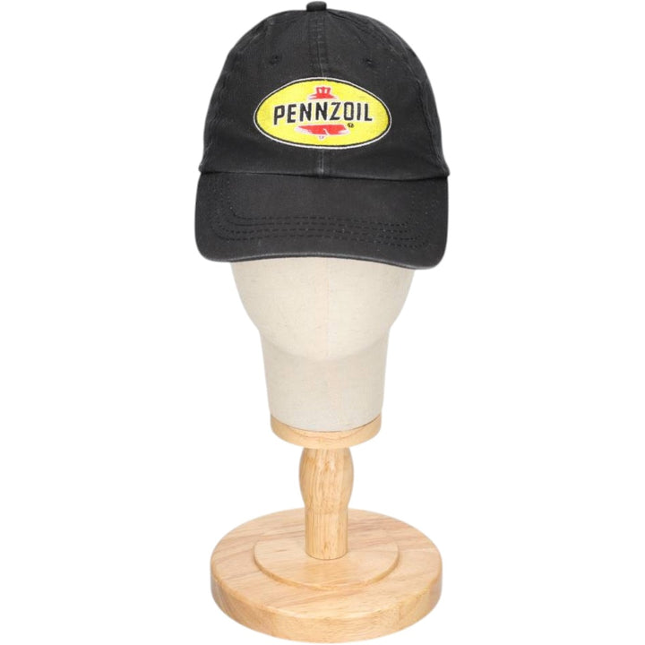 Pennzoil Advertising Baseball Cap, 6-Panel Cap, One Size Fits All unclear black type Vintage Second Hand
