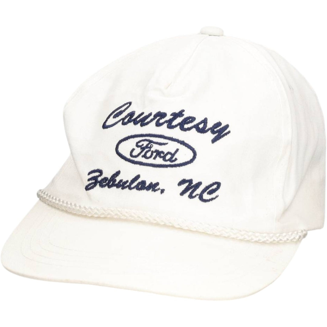90'S YUPOONG Ford Advertising Baseball Cap, One Size Fits All, Vintage cotton white type Vintage Second Hand