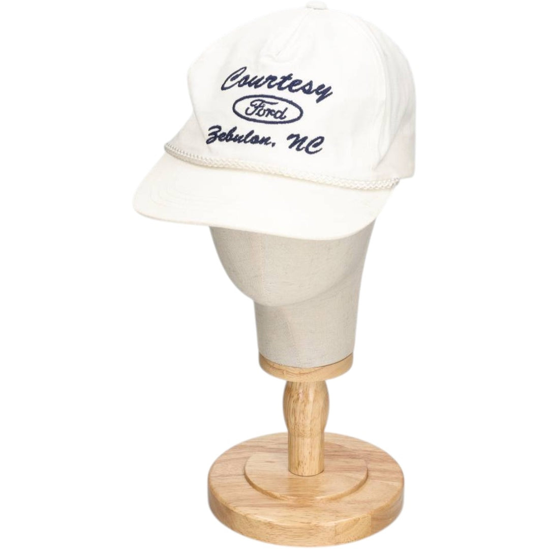 90'S YUPOONG Ford Advertising Baseball Cap, One Size Fits All, Vintage cotton white type Vintage Second Hand