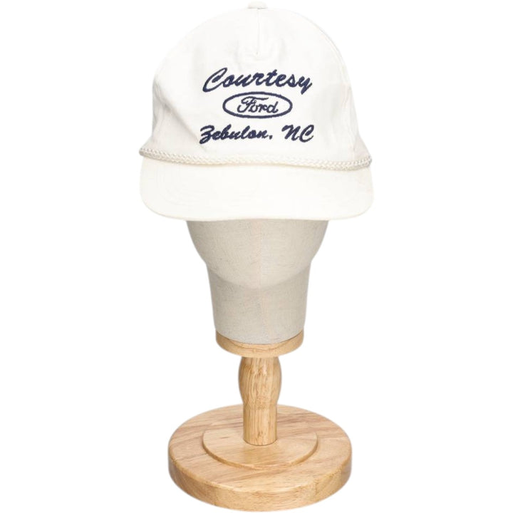 90'S YUPOONG Ford Advertising Baseball Cap, One Size Fits All, Vintage cotton white type Vintage Second Hand