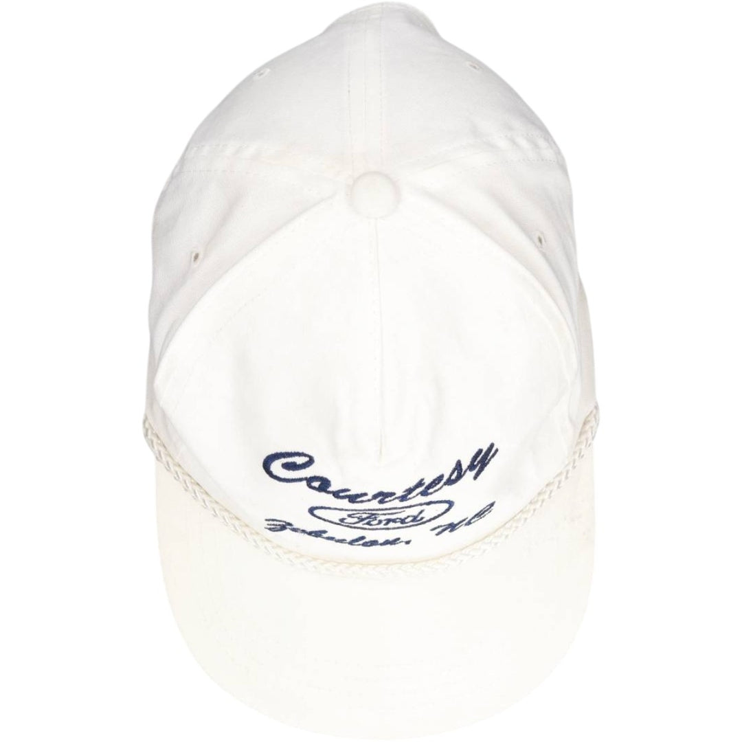 90'S YUPOONG Ford Advertising Baseball Cap, One Size Fits All, Vintage cotton white type Vintage Second Hand
