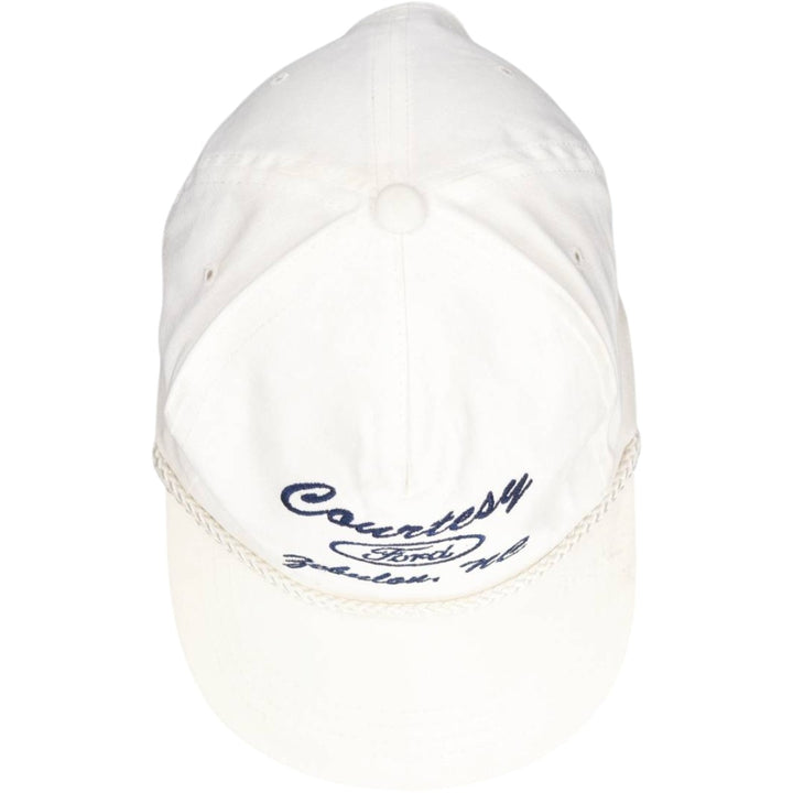 90'S YUPOONG Ford Advertising Baseball Cap, One Size Fits All, Vintage cotton white type Vintage Second Hand