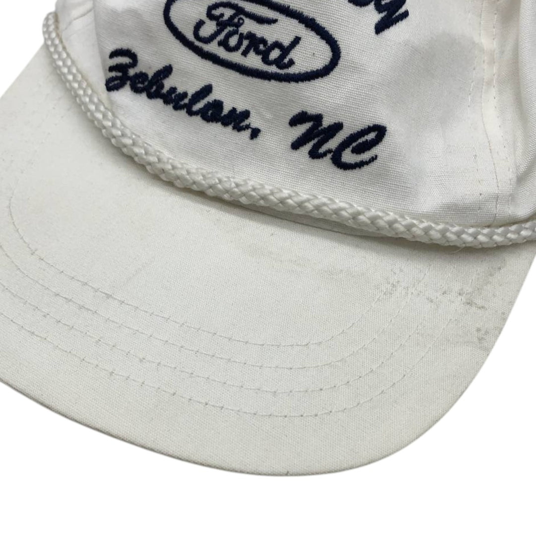 90'S YUPOONG Ford Advertising Baseball Cap, One Size Fits All, Vintage cotton white type Vintage Second Hand
