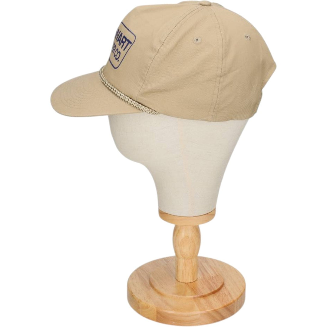 STEWART LUMBER CO. Advertising Trucker Cap Baseball Cap (One Size Fits All) polyester Beige type Vintage Second Hand