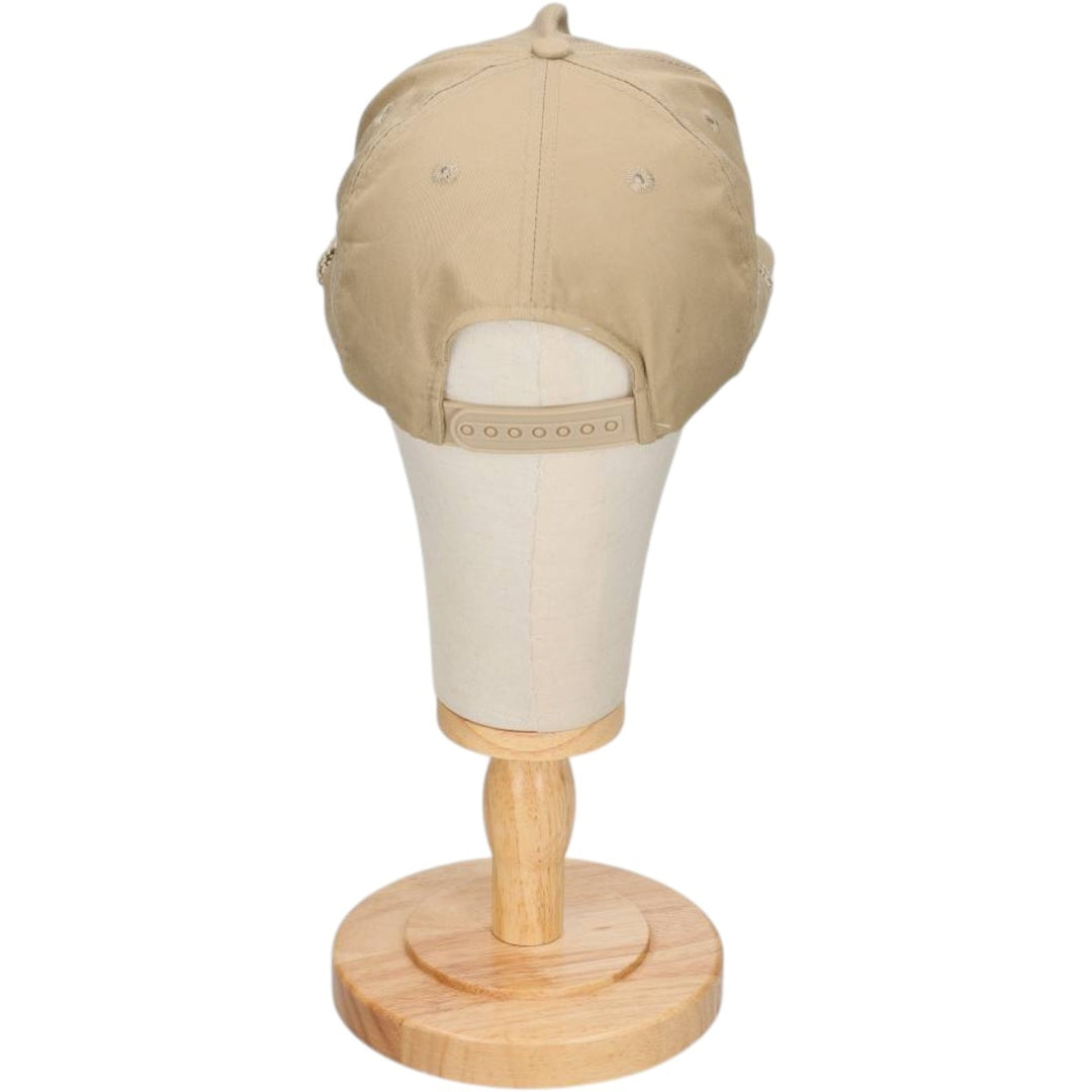 STEWART LUMBER CO. Advertising Trucker Cap Baseball Cap (One Size Fits All) polyester Beige type Vintage Second Hand