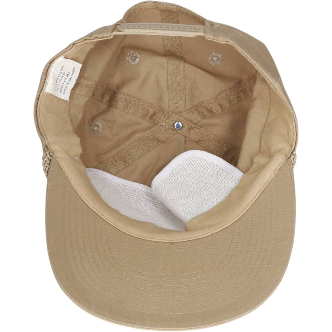 STEWART LUMBER CO. Advertising Trucker Cap Baseball Cap (One Size Fits All) polyester Beige type Vintage Second Hand