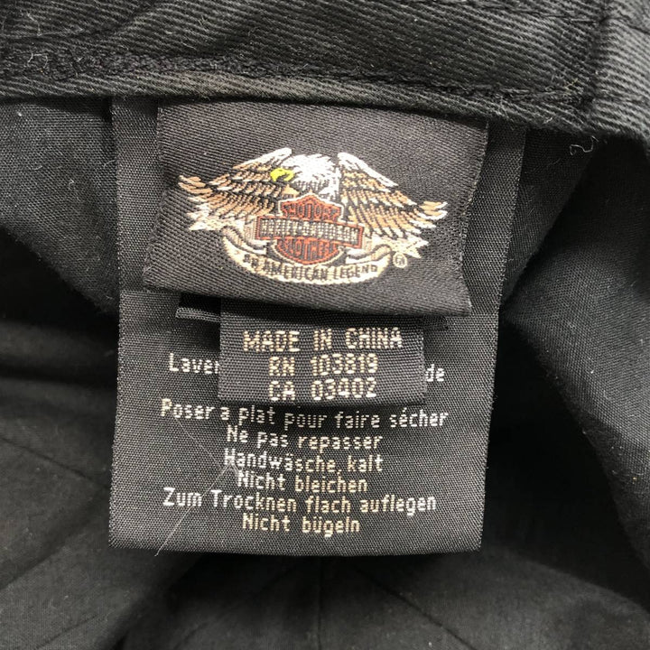 Harley-Davidson hunting cap, one size fits all cotton black type Vintage Second Hand
