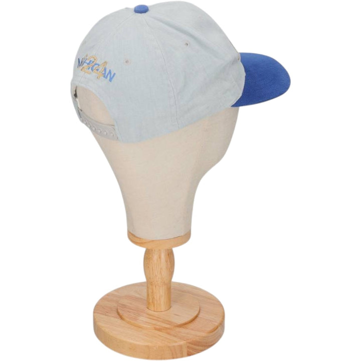 Two-tone baseball cap, 6-panel cap, made in the USA, one size fits all. unclear Blue type light blue Vintage Second Hand