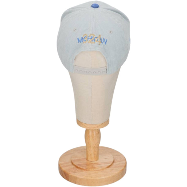 Two-tone baseball cap, 6-panel cap, made in the USA, one size fits all. unclear Blue type light blue Vintage Second Hand