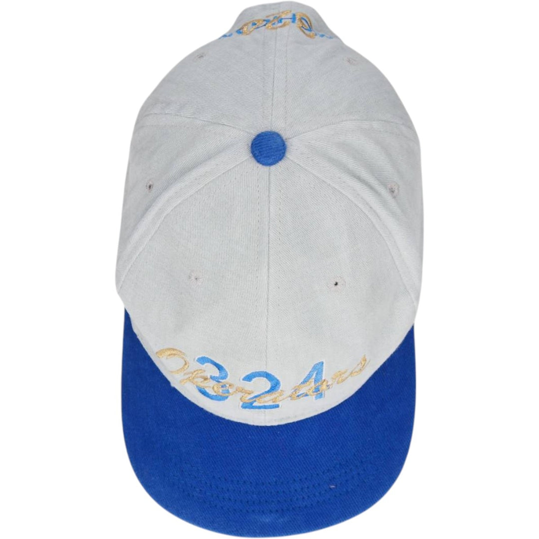 Two-tone baseball cap, 6-panel cap, made in the USA, one size fits all. unclear Blue type light blue Vintage Second Hand
