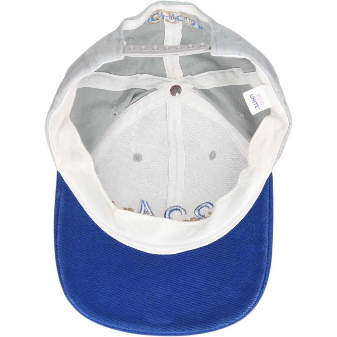 Two-tone baseball cap, 6-panel cap, made in the USA, one size fits all. unclear Blue type light blue Vintage Second Hand