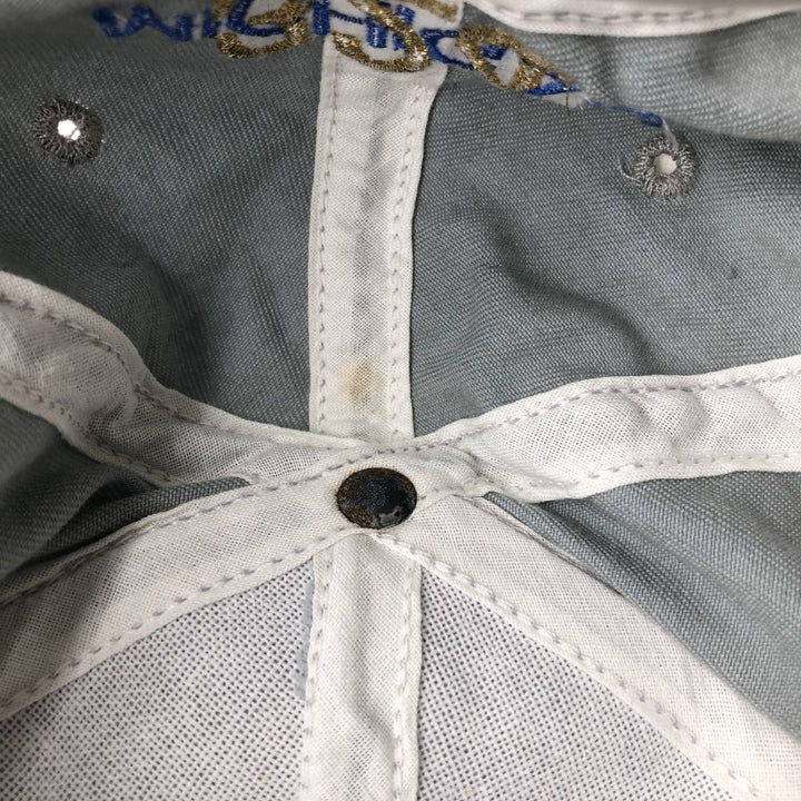 Two-tone baseball cap, 6-panel cap, made in the USA, one size fits all. unclear Blue type light blue Vintage Second Hand