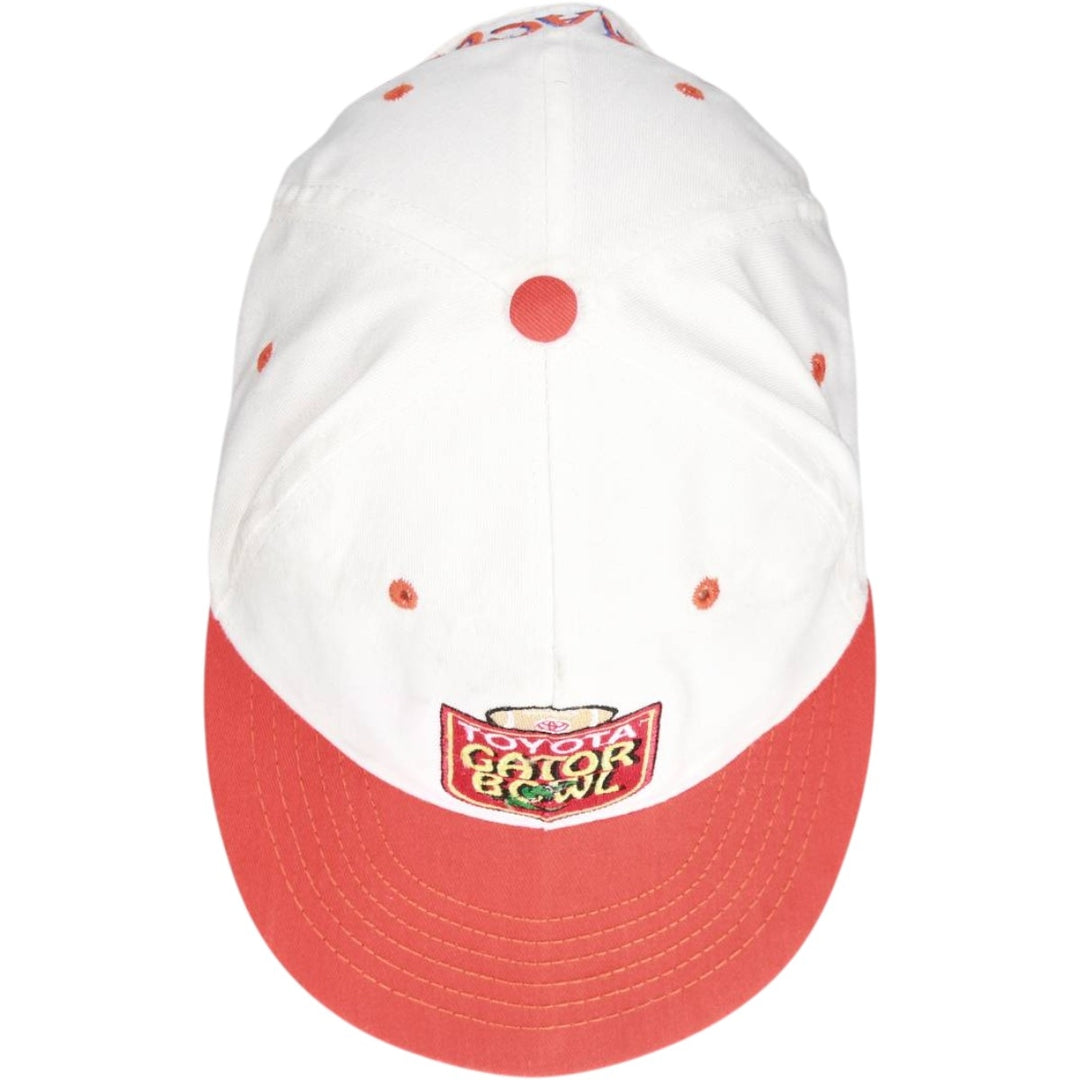 1990'S Toyota Advertising Two-Tone Baseball Cap, Made in USA, One Size Fits All, Vintage unclear white type Vintage Second Hand