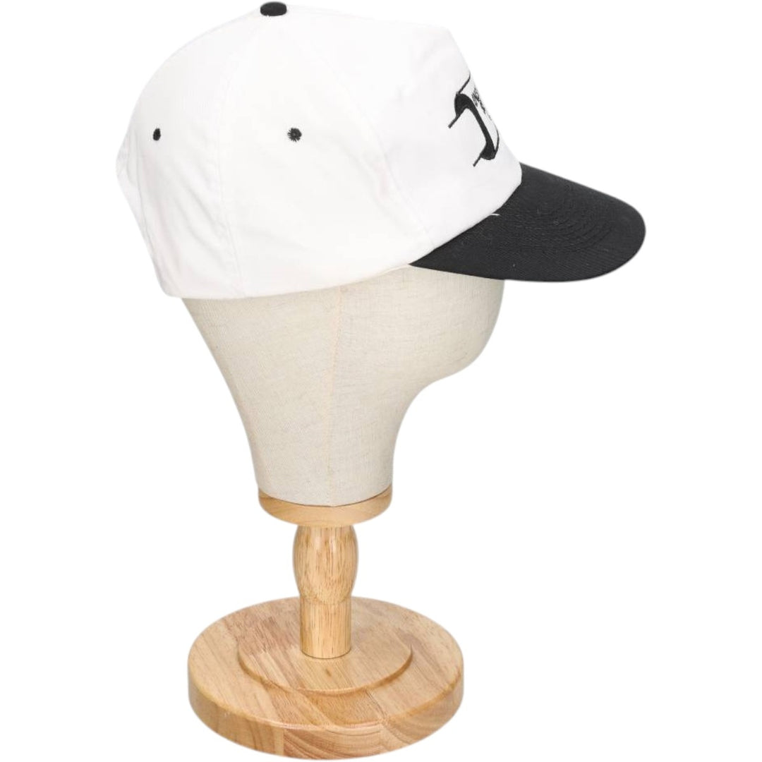 KC INSULATING SERVICES INC Advertising Two-Tone Baseball Cap (One Size Fits All) unclear white type Vintage Second Hand