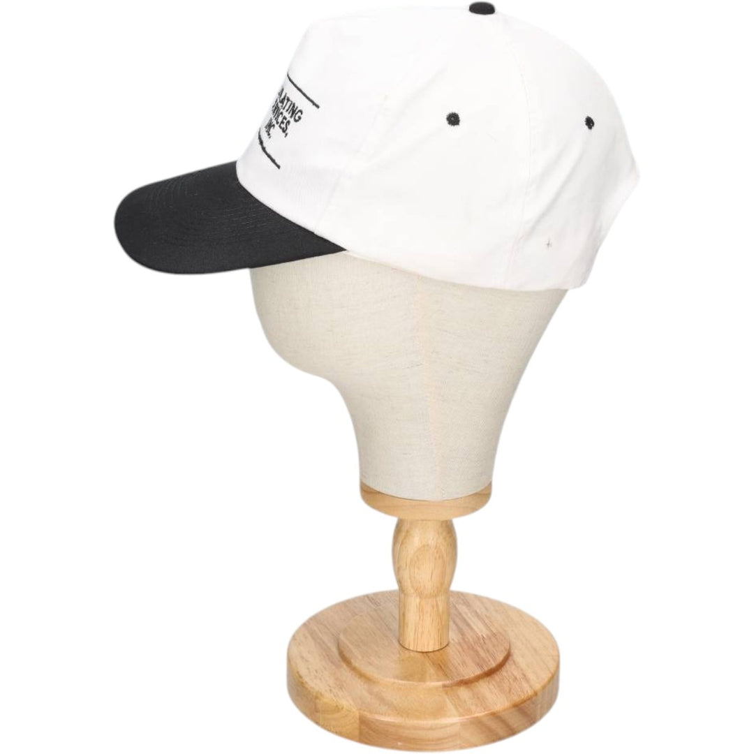 KC INSULATING SERVICES INC Advertising Two-Tone Baseball Cap (One Size Fits All) unclear white type Vintage Second Hand