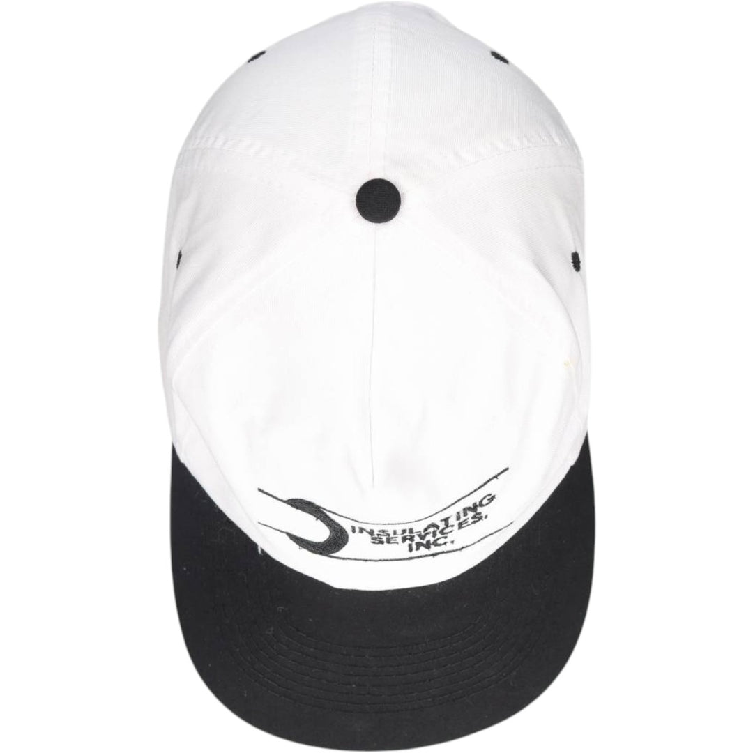 KC INSULATING SERVICES INC Advertising Two-Tone Baseball Cap (One Size Fits All) unclear white type Vintage Second Hand