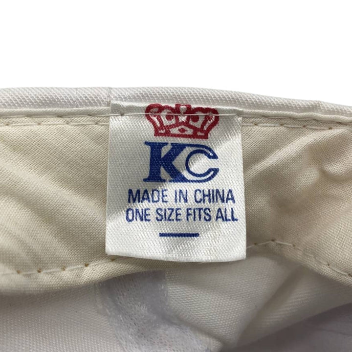 KC INSULATING SERVICES INC Advertising Two-Tone Baseball Cap (One Size Fits All) unclear white type Vintage Second Hand
