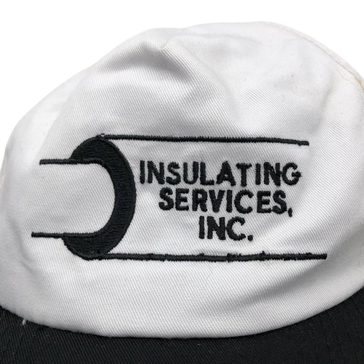 KC INSULATING SERVICES INC Advertising Two-Tone Baseball Cap (One Size Fits All) unclear white type Vintage Second Hand