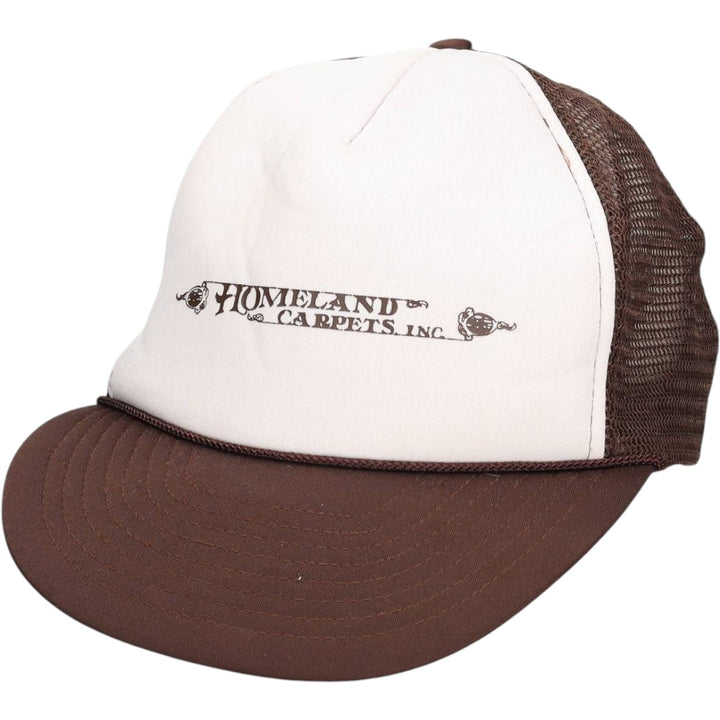 ~90'S CAPS'N STUFF Trucker Cap Mesh Cap One Size Fits All Vintage polyester brown type Vintage Second Hand