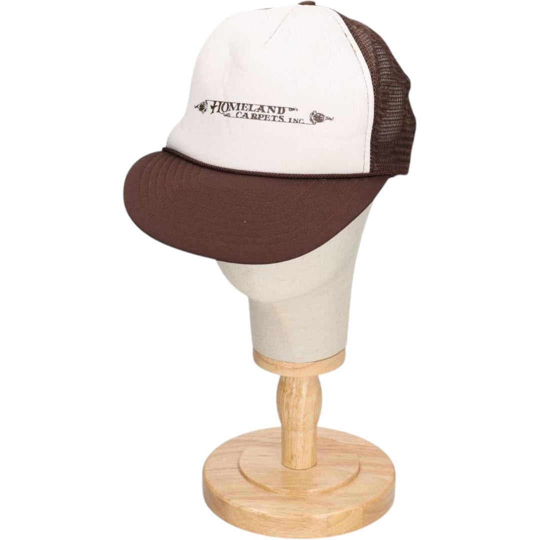 ~90'S CAPS'N STUFF Trucker Cap Mesh Cap One Size Fits All Vintage polyester brown type Vintage Second Hand
