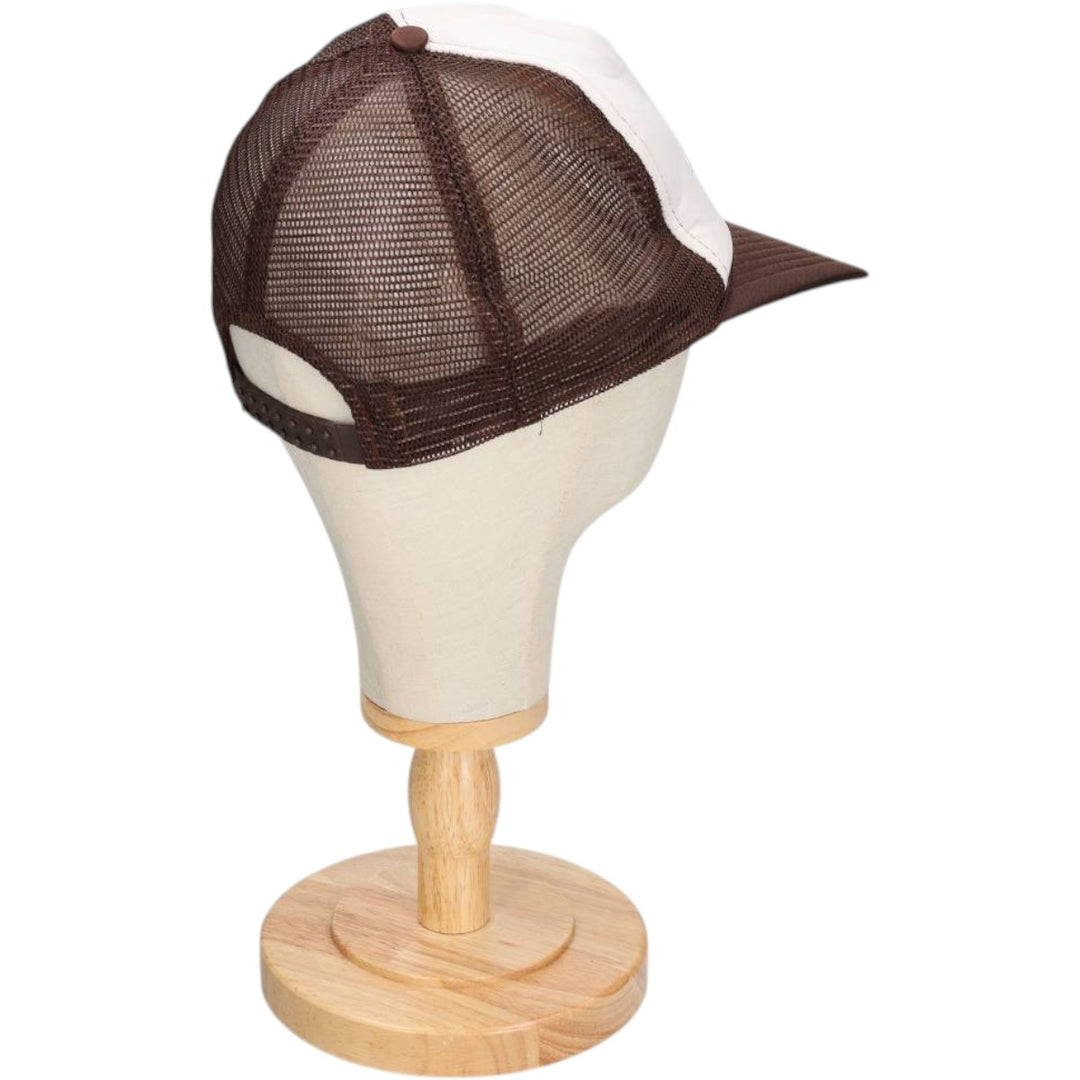 ~90'S CAPS'N STUFF Trucker Cap Mesh Cap One Size Fits All Vintage polyester brown type Vintage Second Hand