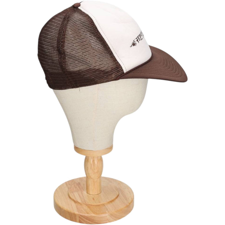 ~90'S CAPS'N STUFF Trucker Cap Mesh Cap One Size Fits All Vintage polyester brown type Vintage Second Hand