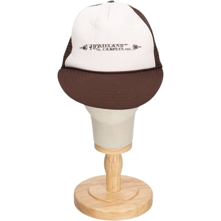 ~90'S CAPS'N STUFF Trucker Cap Mesh Cap One Size Fits All Vintage polyester brown type Vintage Second Hand