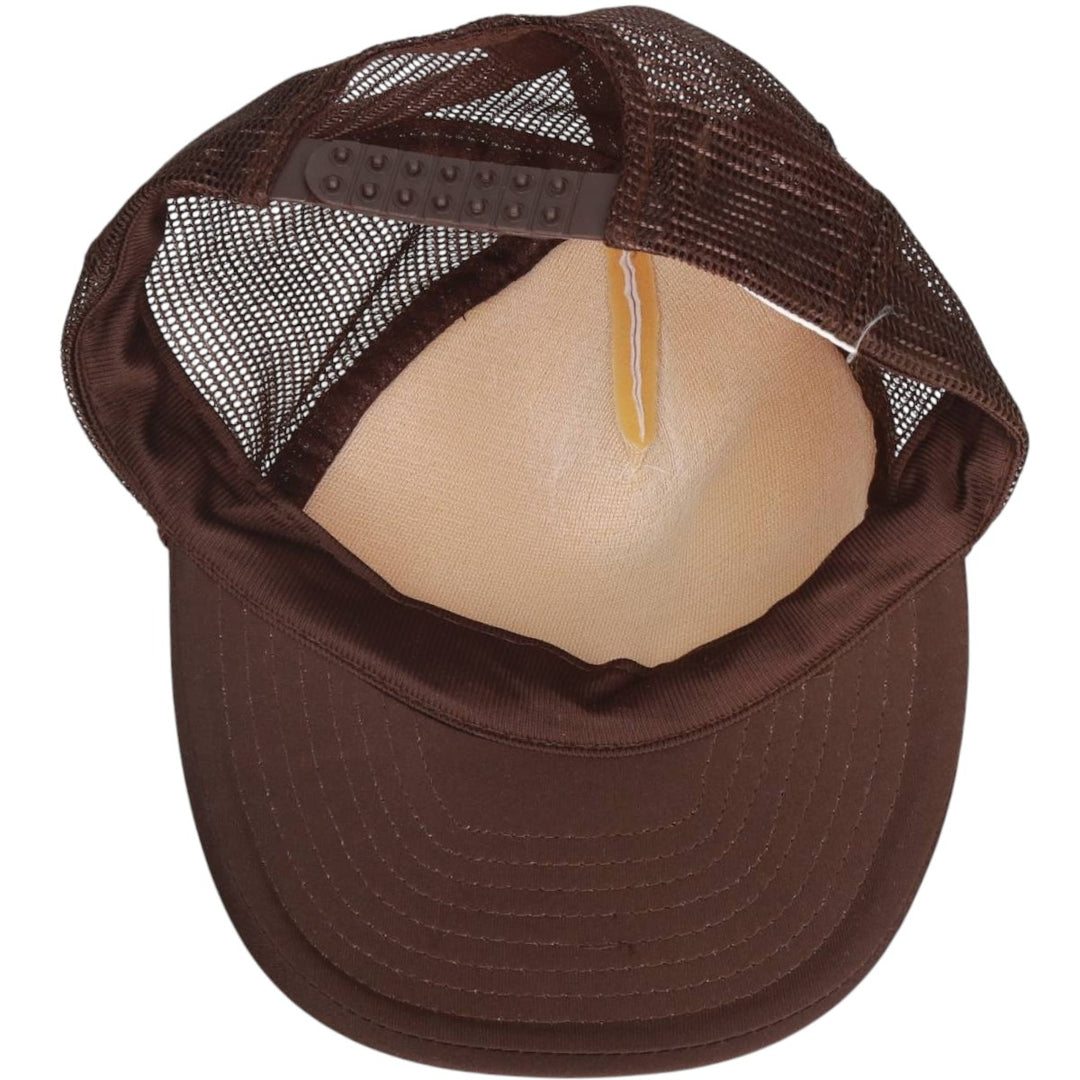 ~90'S CAPS'N STUFF Trucker Cap Mesh Cap One Size Fits All Vintage polyester brown type Vintage Second Hand