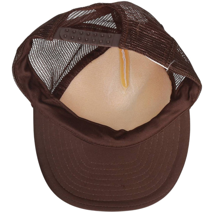 ~90'S CAPS'N STUFF Trucker Cap Mesh Cap One Size Fits All Vintage polyester brown type Vintage Second Hand