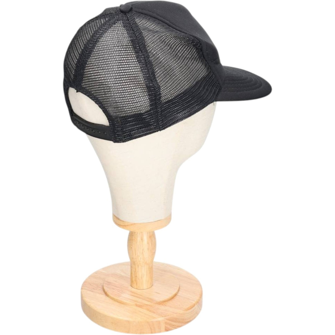 Trucker cap, mesh cap, free size polyester black type Vintage Second Hand
