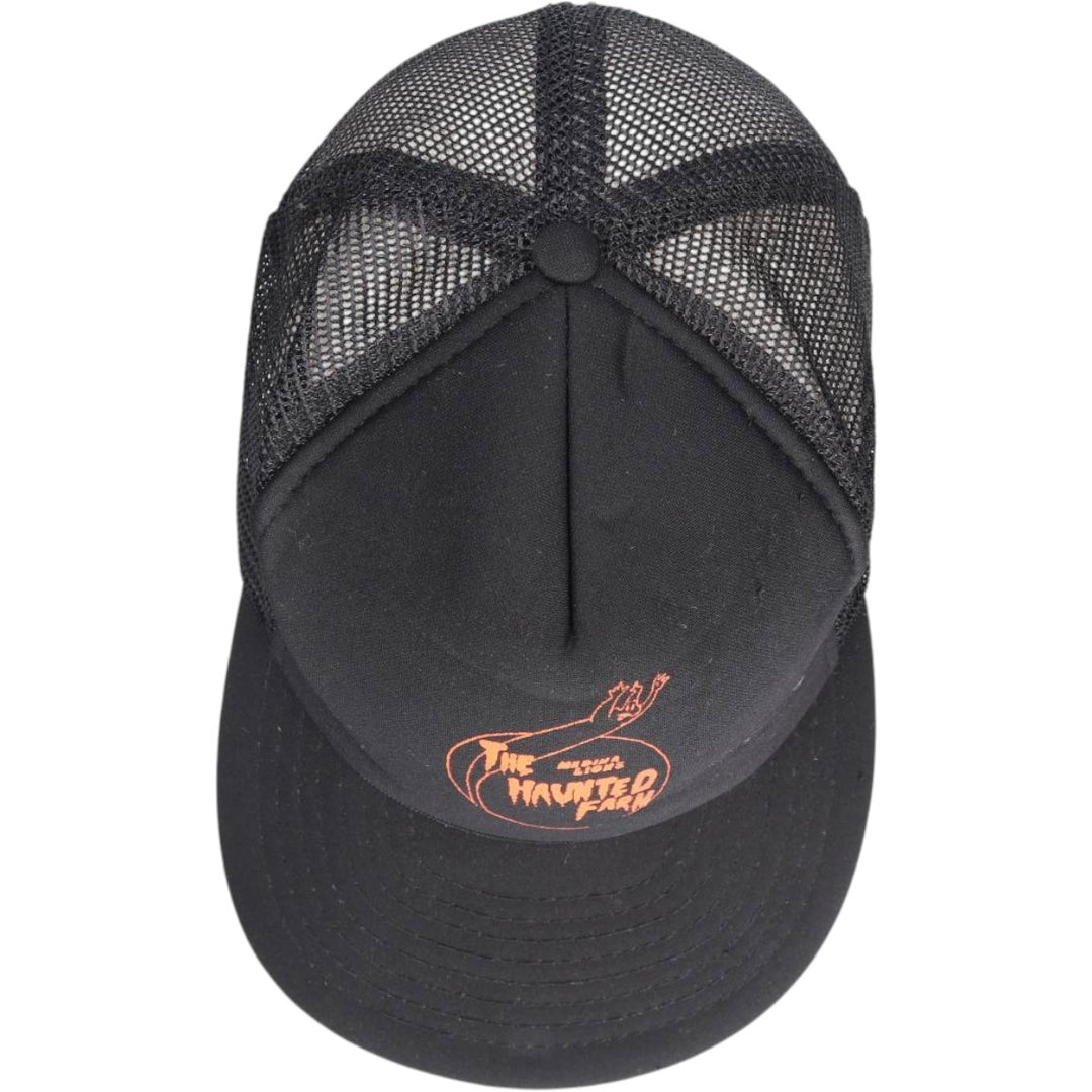 Trucker cap, mesh cap, free size polyester black type Vintage Second Hand