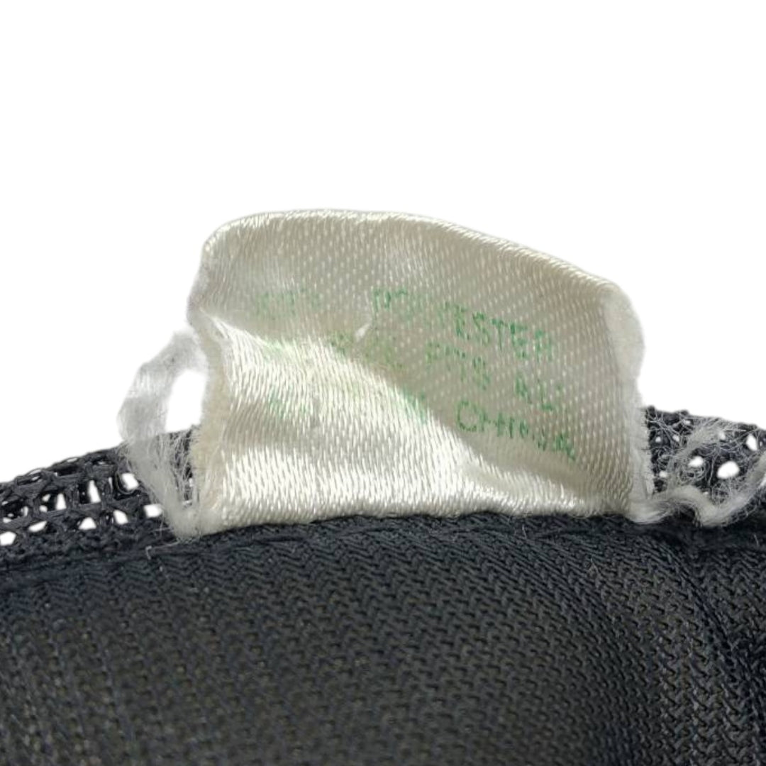 Trucker cap, mesh cap, free size polyester black type Vintage Second Hand