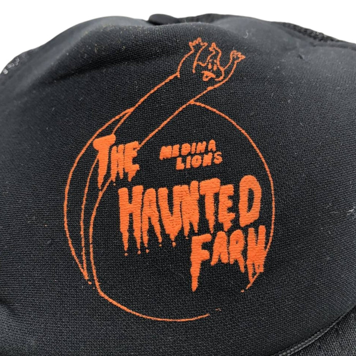 Trucker cap, mesh cap, free size polyester black type Vintage Second Hand