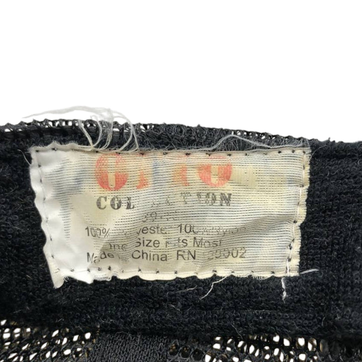 ~90'S OTTO Trucker Cap Mesh Cap One Size Fits All Vintage polyester black type Vintage Second Hand