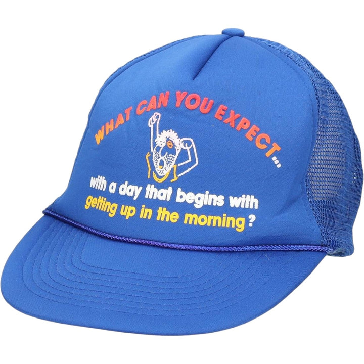Tracker Cap Message Mesh Cap One Size Fits All unclear blue type Vintage Second Hand