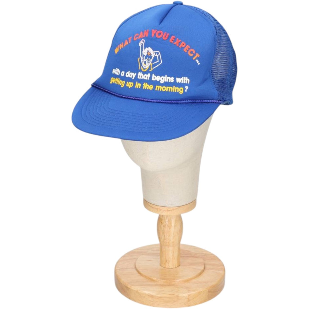 Tracker Cap Message Mesh Cap One Size Fits All unclear blue type Vintage Second Hand