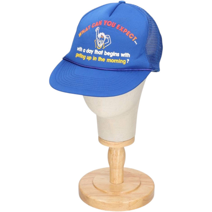 Tracker Cap Message Mesh Cap One Size Fits All unclear blue type Vintage Second Hand