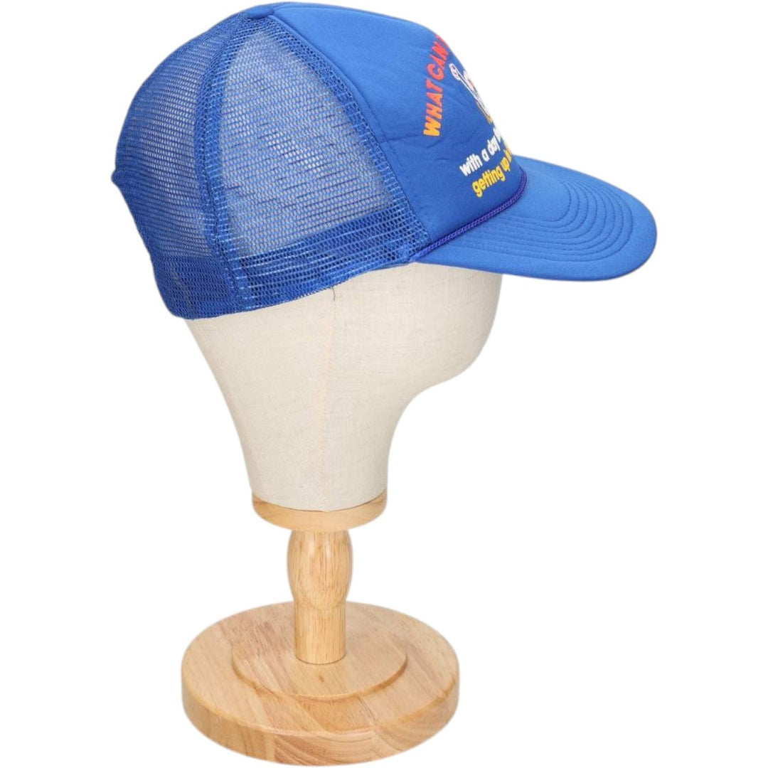 Tracker Cap Message Mesh Cap One Size Fits All unclear blue type Vintage Second Hand