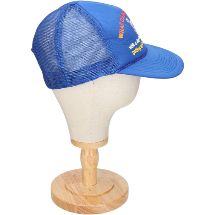 Tracker Cap Message Mesh Cap One Size Fits All unclear blue type Vintage Second Hand