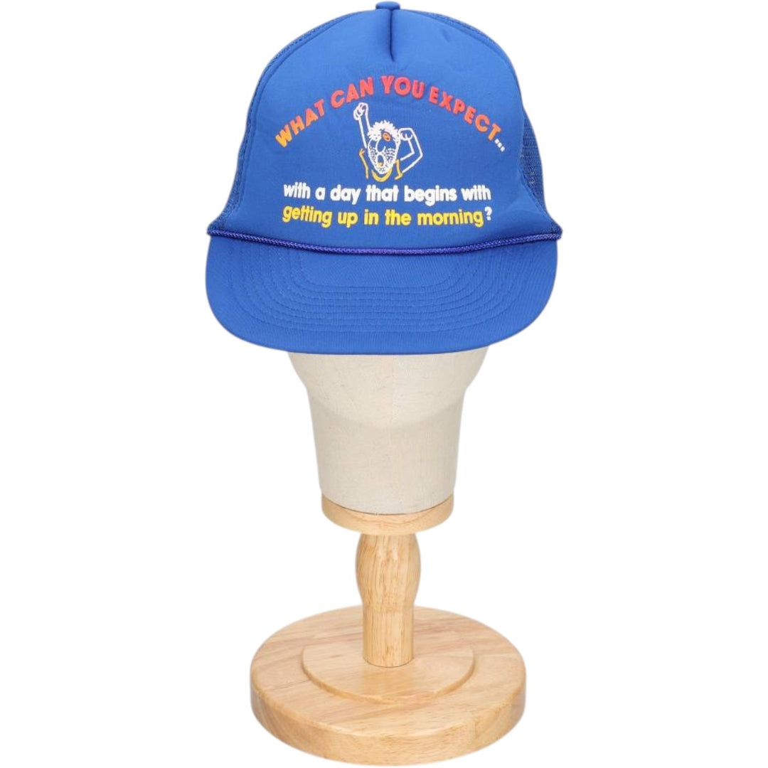 Tracker Cap Message Mesh Cap One Size Fits All unclear blue type Vintage Second Hand