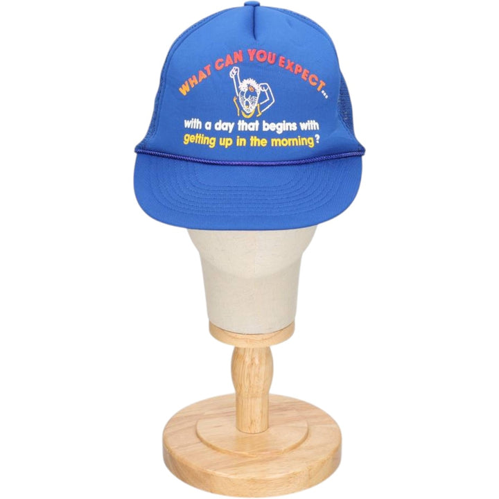 Tracker Cap Message Mesh Cap One Size Fits All unclear blue type Vintage Second Hand