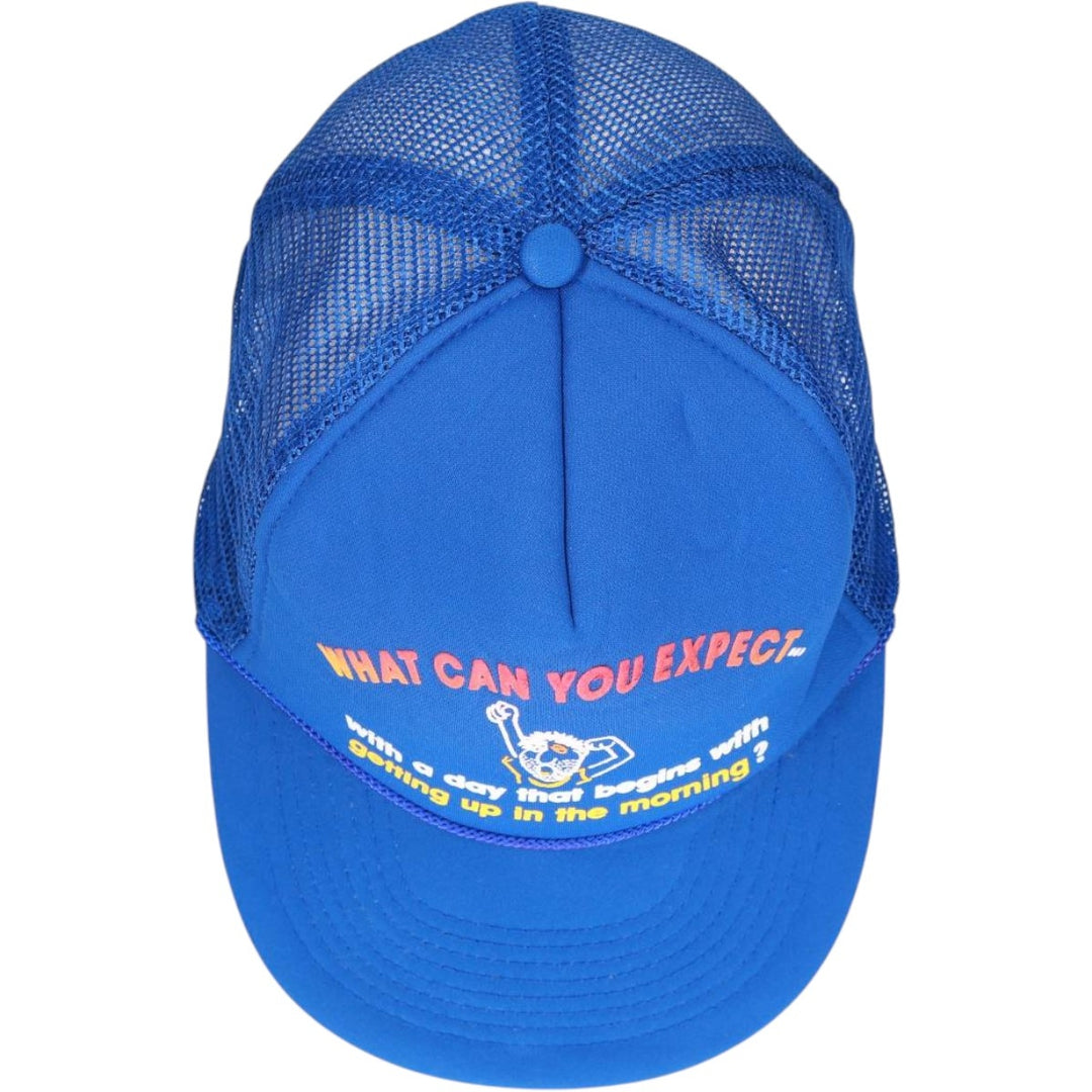 Tracker Cap Message Mesh Cap One Size Fits All unclear blue type Vintage Second Hand