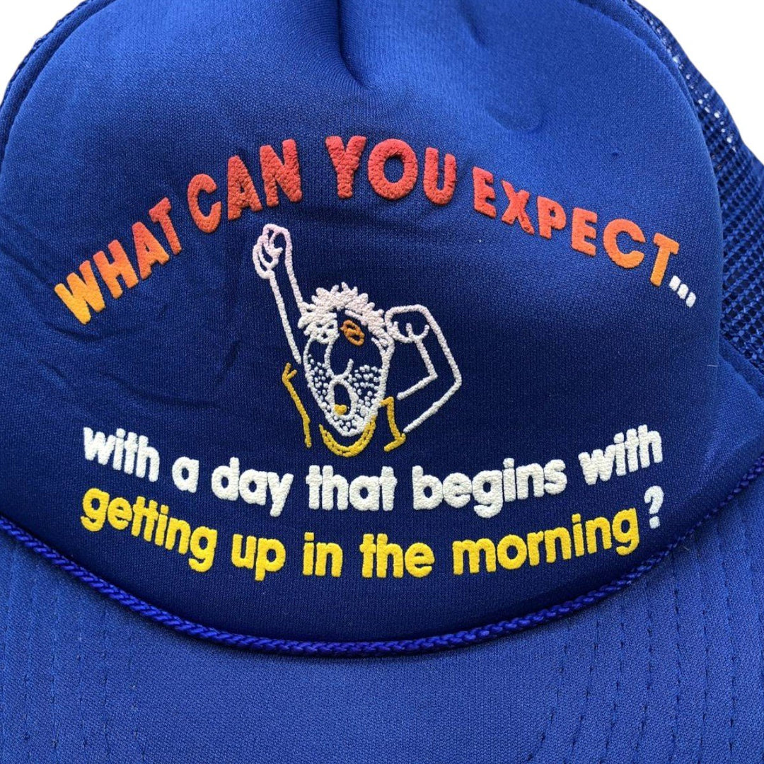 Tracker Cap Message Mesh Cap One Size Fits All unclear blue type Vintage Second Hand